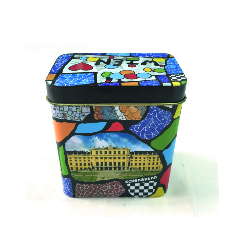 small fancy candy tin box